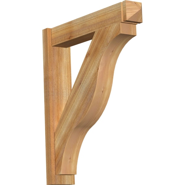 Ekena Millwork Funston Rough Sawn Arts and Crafts Outlooker, Western Red Cedar, 6"W x 30"D x 34"H OUT06X30X34FST03RWR - main